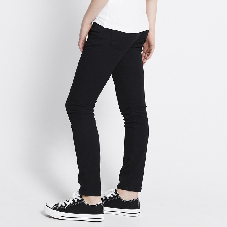 Mid waist skinny jeans "Skippy" Black-Black